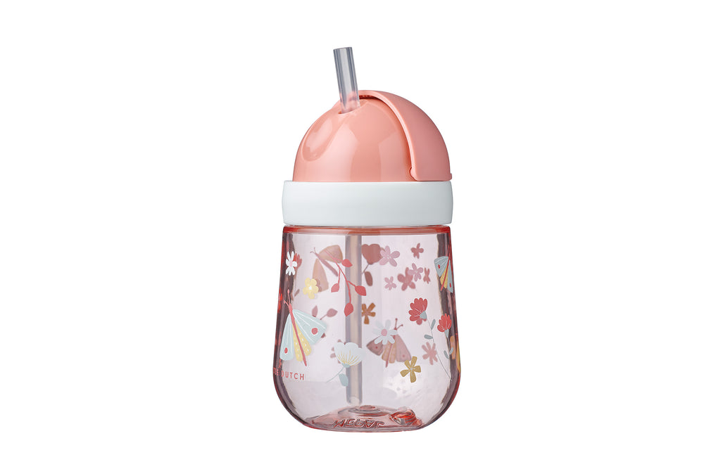 Tasse d’apprentissage à paille 300 ml - Flowers & Butterflies