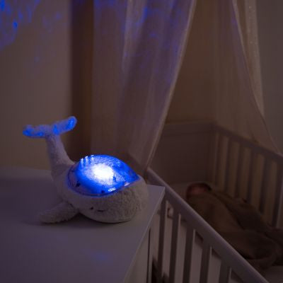 Veilleuse peluche Tranquil Baleine™ blanc (rechargeable)