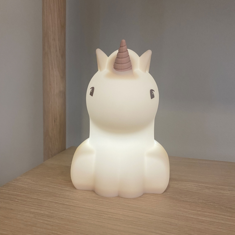 Veilleuse en silicone - licorne