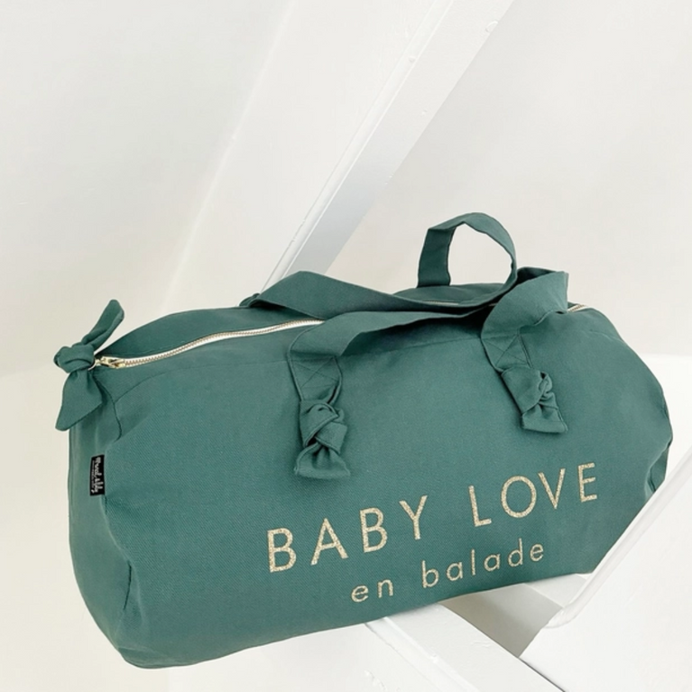 Sac polochon "Baby Love" coloris Eucalyptus