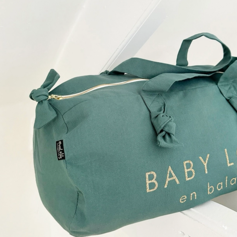 Sac polochon "Baby Love" coloris Eucalyptus