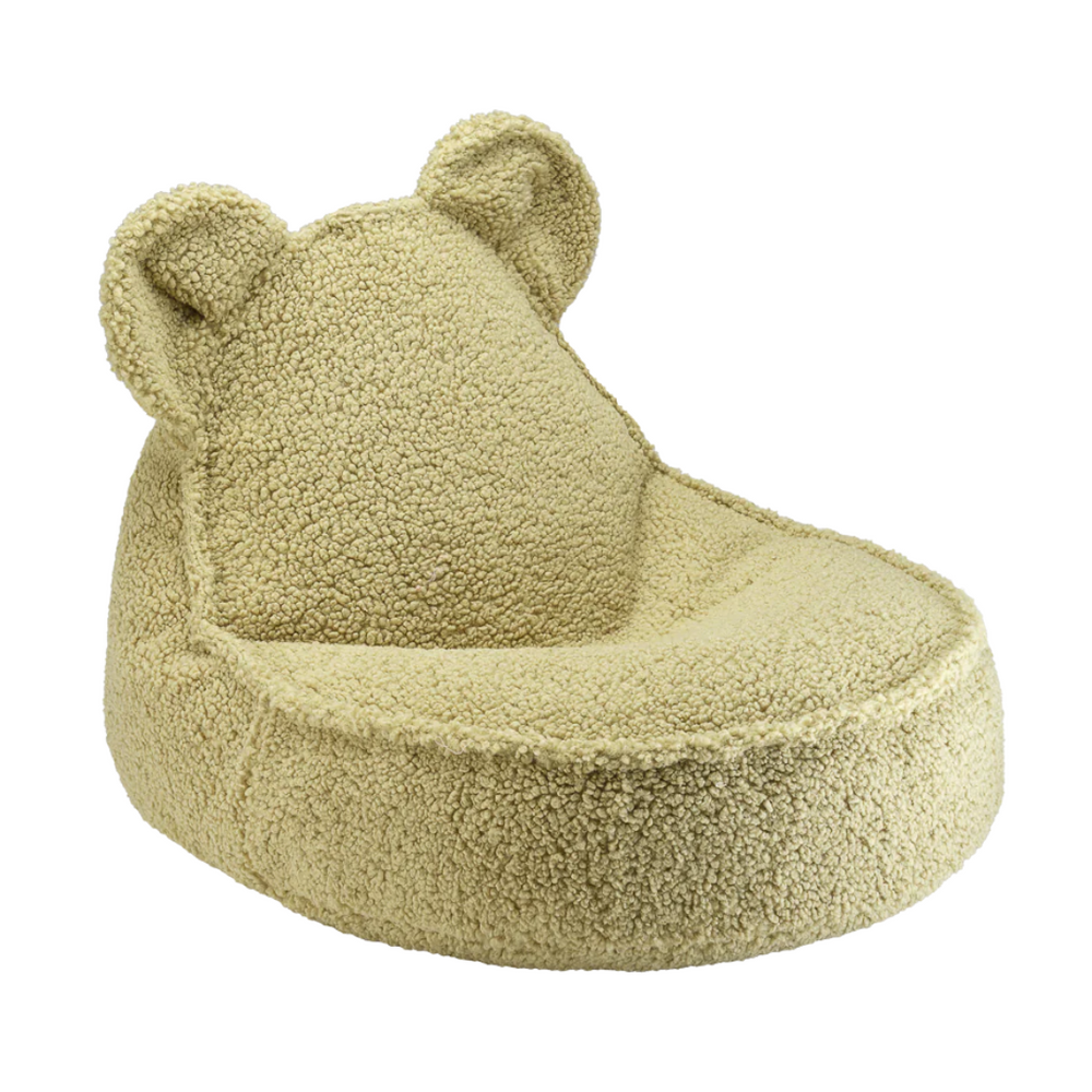 Pouf enfant ours - matcha