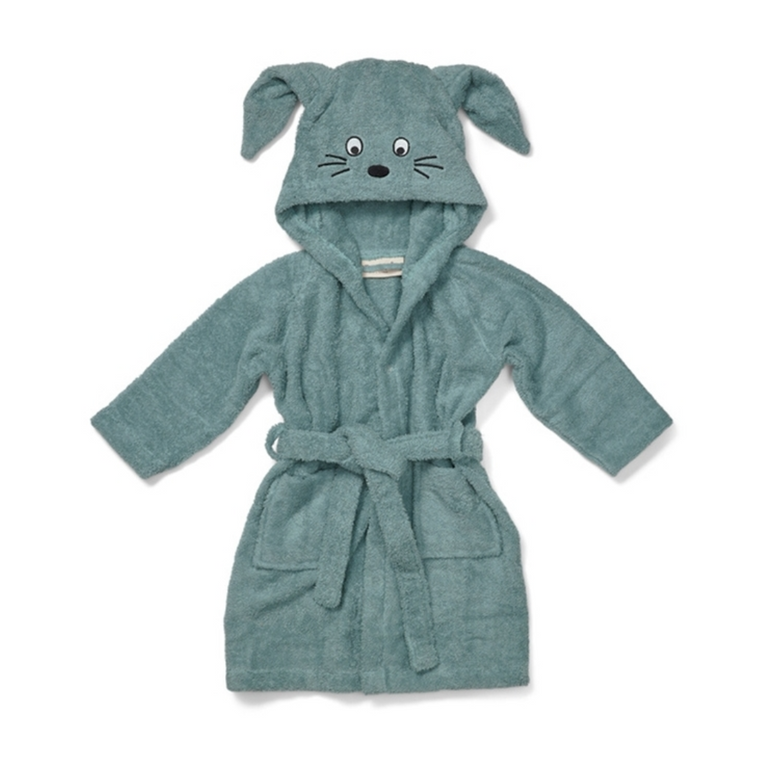 Peignoir enfant 5-6ans - Lapin bleu