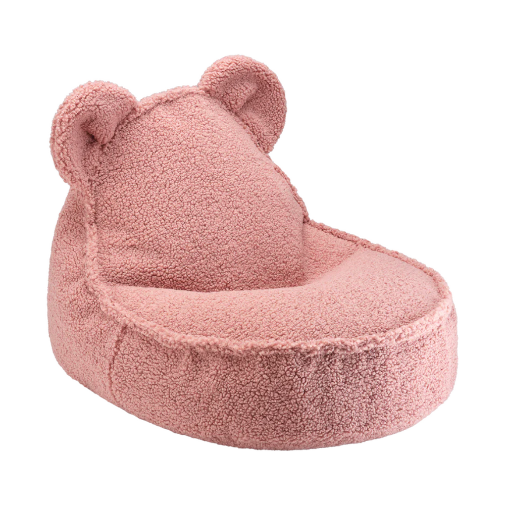 Pouf enfant ours - rose