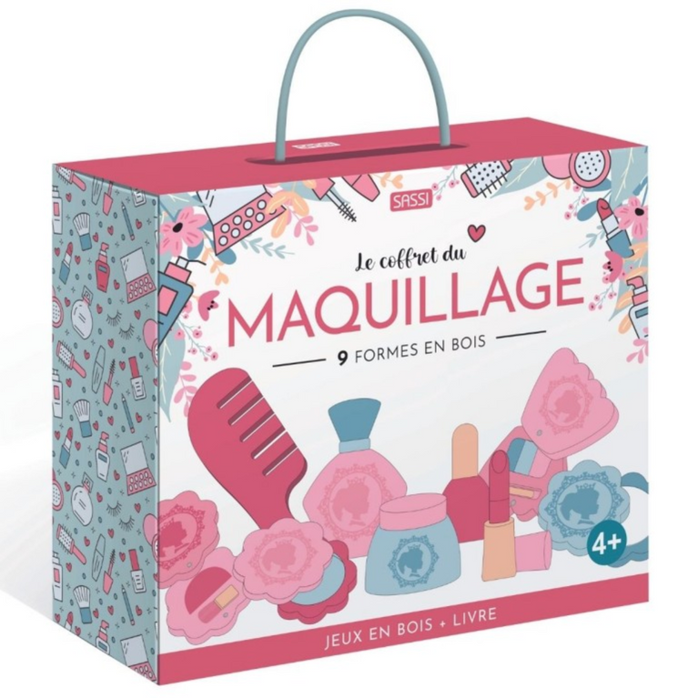 Coffret maquillage en bois + 1 livre