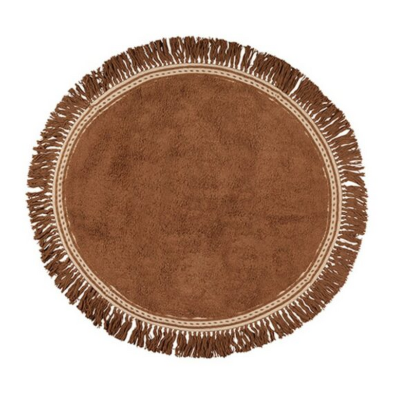 Tapis rond - Anna brownie