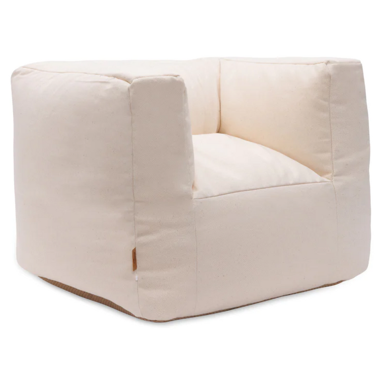 Fauteuil Pouf Enfant Twill - Natural