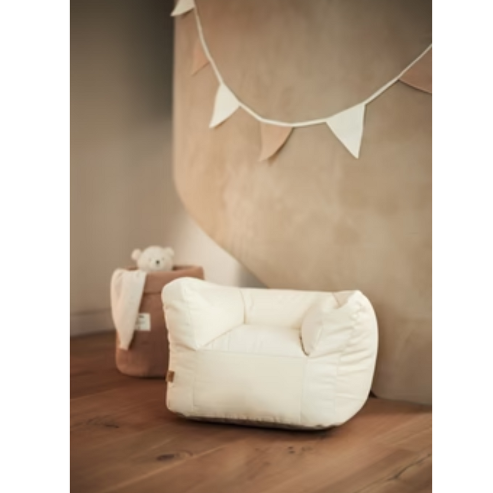 Fauteuil Pouf Enfant Twill - Natural