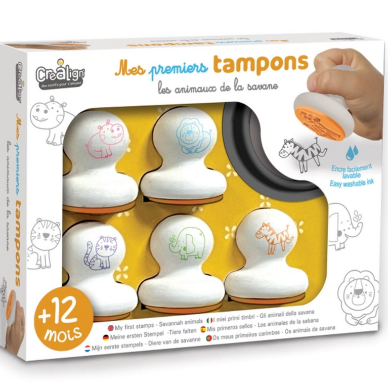 Mes premiers tampons - Animaux de la savane