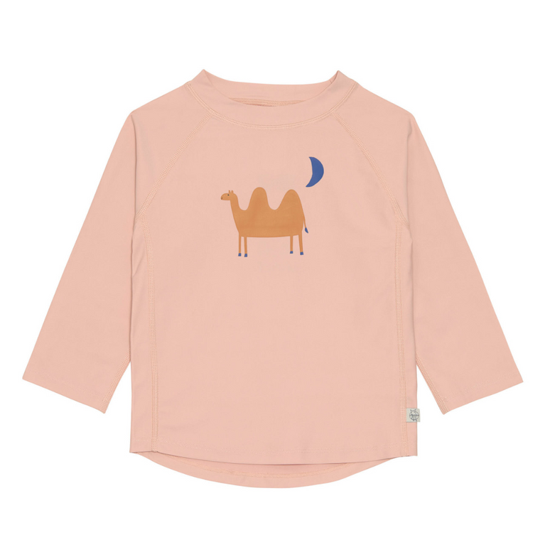 T-shirt anti-UV manches longues enfants - Chameau, rose