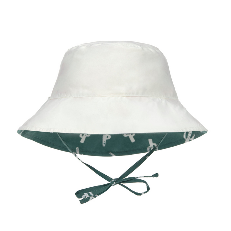 Chapeau anti-UV réversible enfants - Cactus, vert