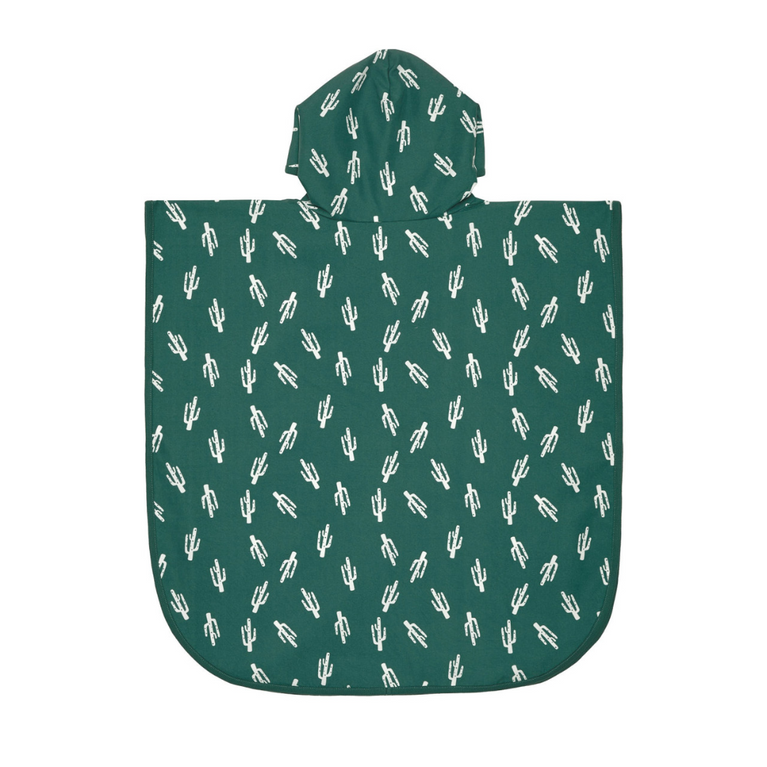 Poncho de plage anti-uv enfants - Cactus, vert