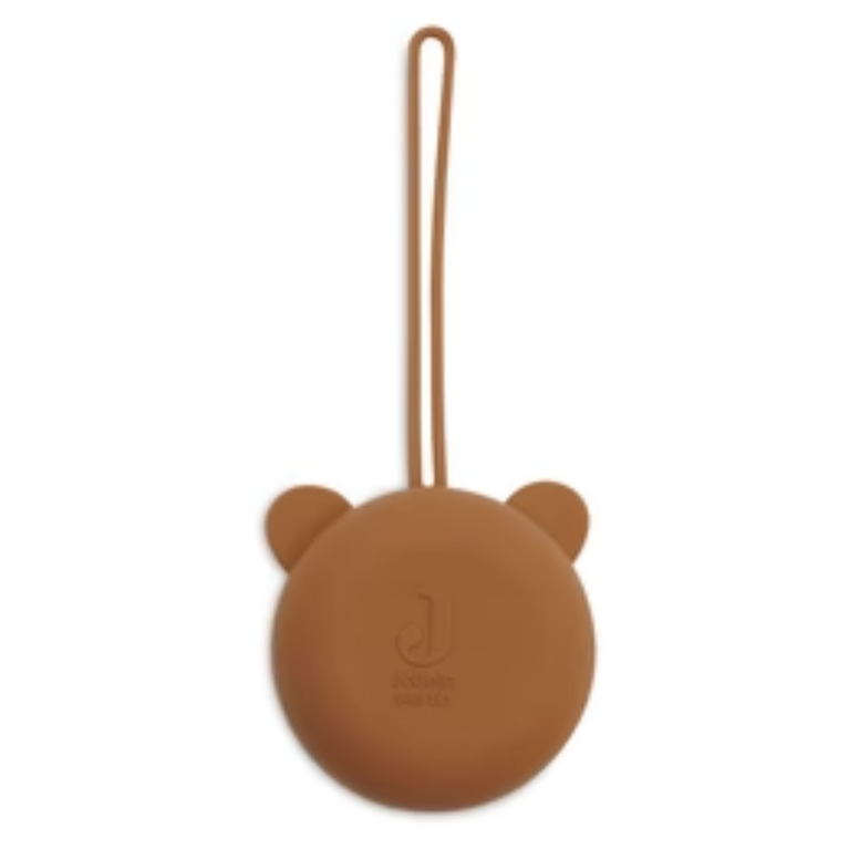 Étui à sucette en silicone Ø7cm - Caramel