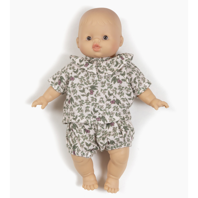 Babies – Ensemble top Coline et bloomer en gaze de coton Amélie