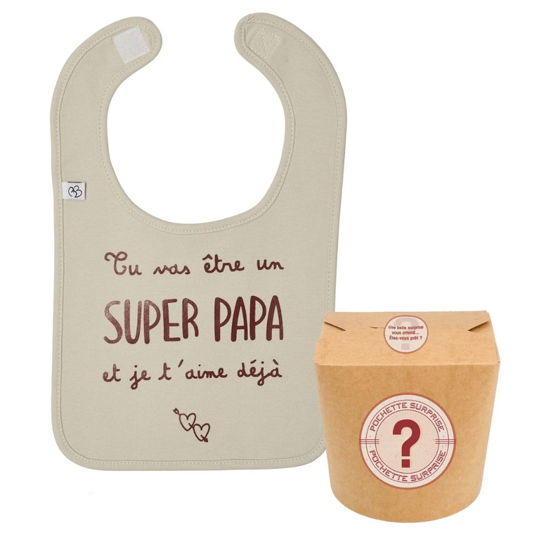 Pochette surprise annonce “Tu vas être un super papa”