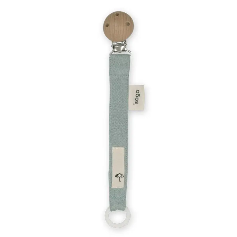 Attache tétine - Dusty Green - Coton biologique