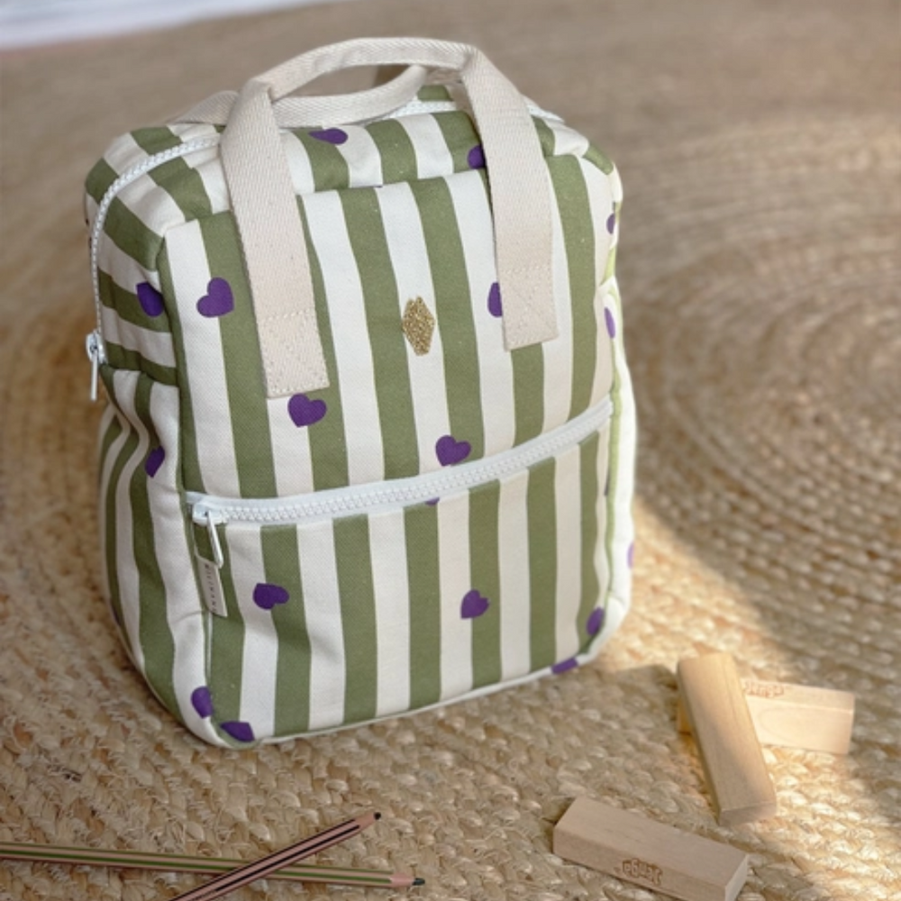 Sac à dos pour bébé Stripe & Love - Noé