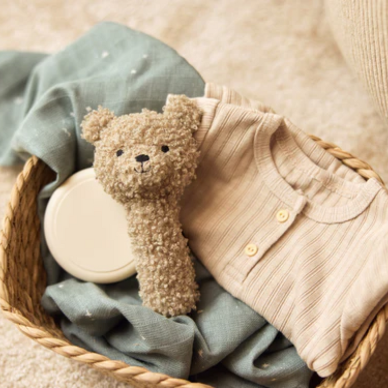 Hochet Teddy Bear - Olive Green