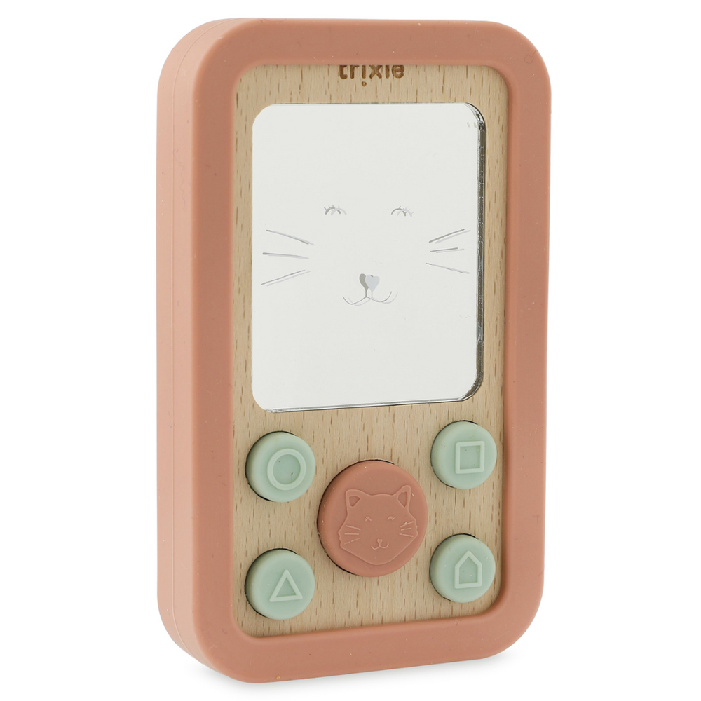 Téléphone en silicone bois - Mr. Chat