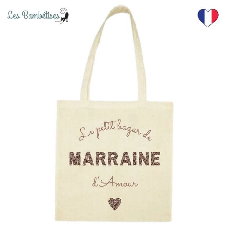 Tote bag léopard - Marraine