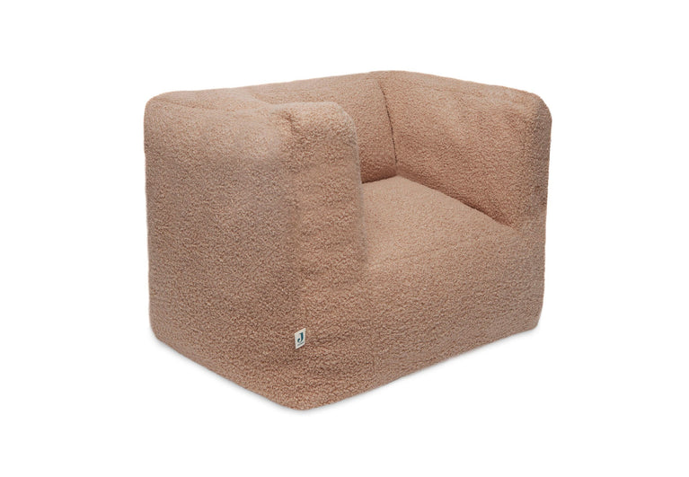 Fauteuil enfant bouclette biscuit pour chambre d'enfant